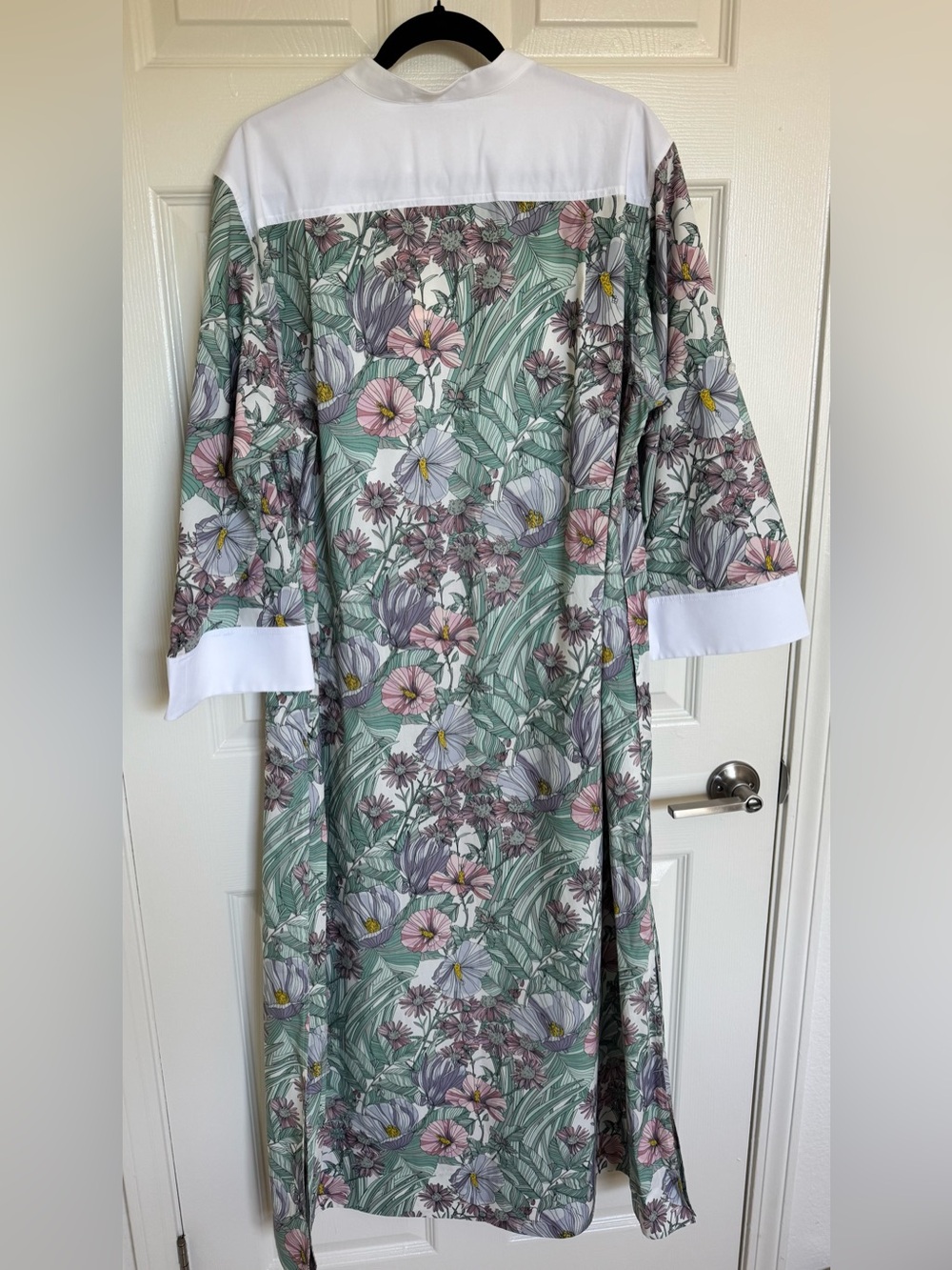 Tory Burch Bib Front Printed Caftan - NWT - Picture 7 of 11